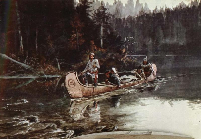 unknow artist On the,Flathead oil painting image